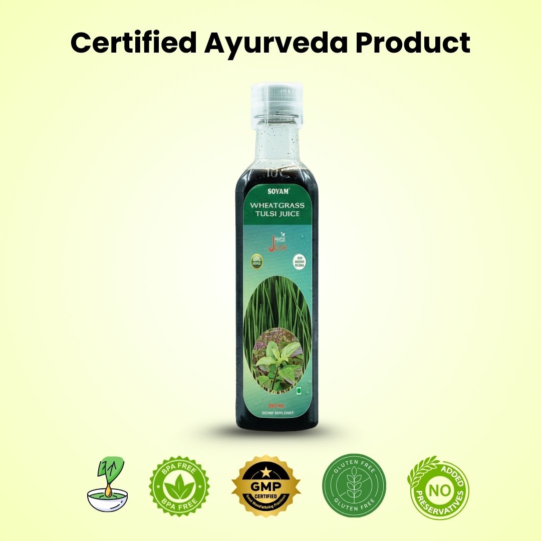 Sovam Wheatgrass Tulsi Juice 500ml – Green Detox & Daily Wellness Support