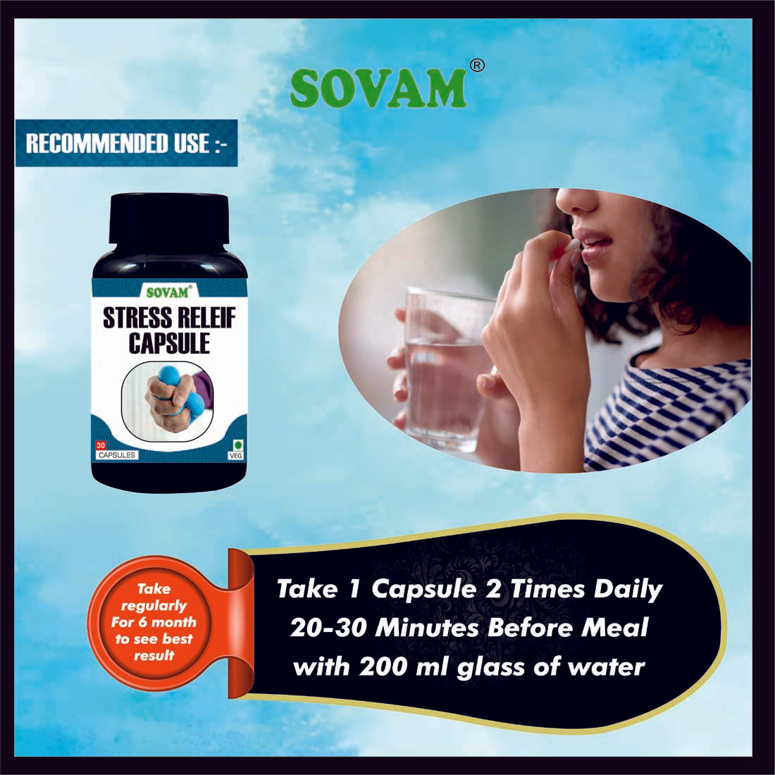 Sovam Stress Relief 30 Capsules