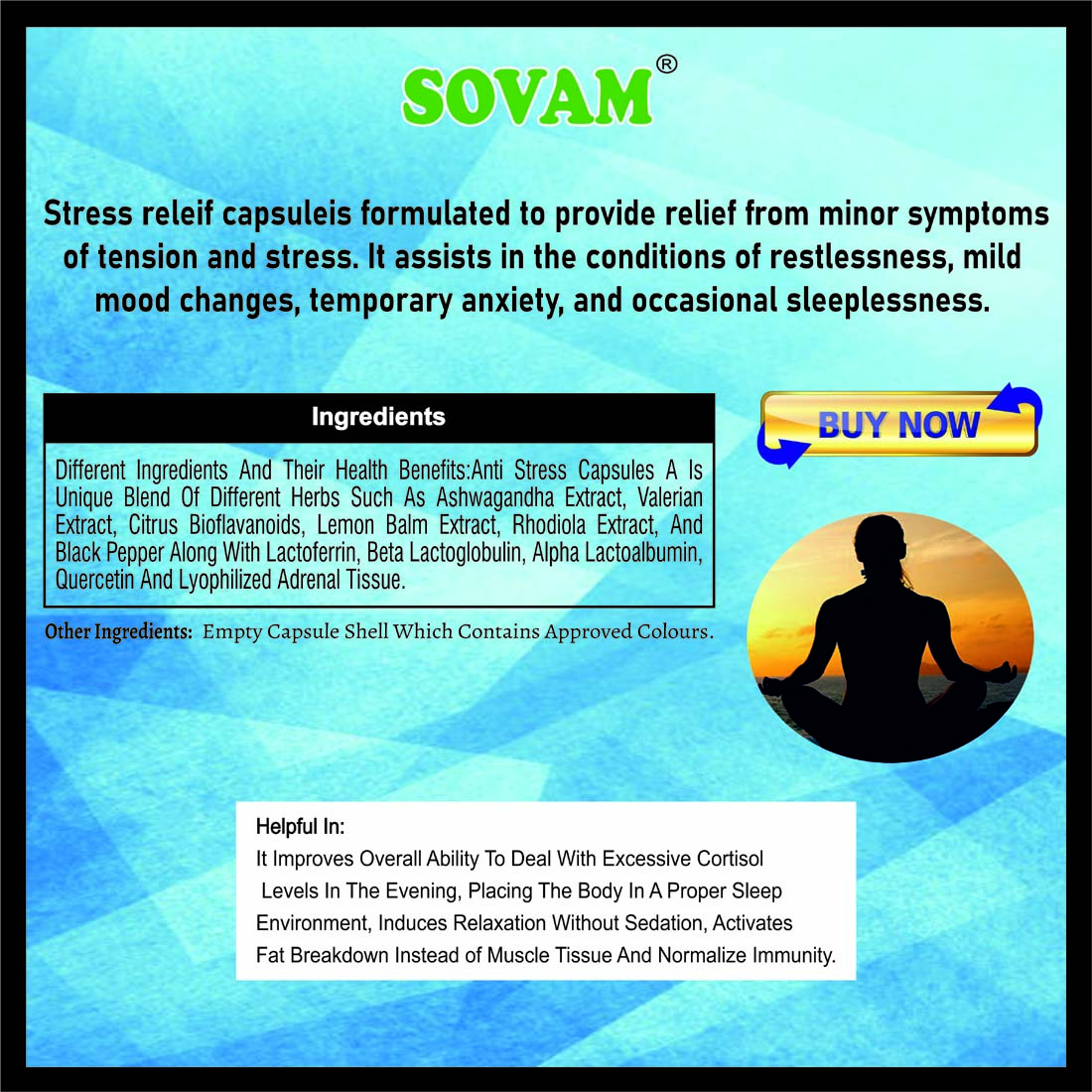 Sovam Stress Relief 30 Capsules