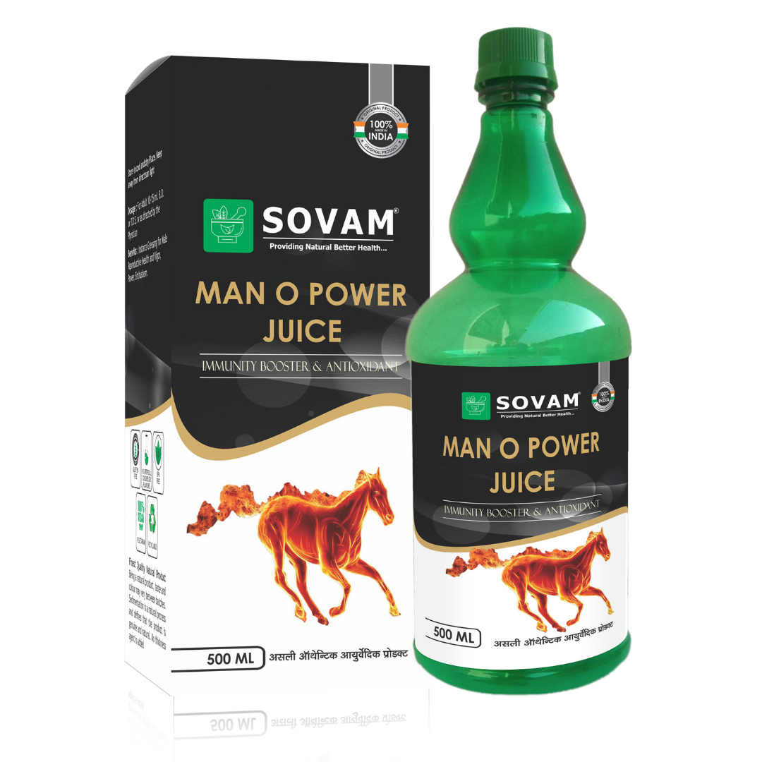 Man-O-Power Juice 500ml - tonic for energy Sovam Ayurveda.