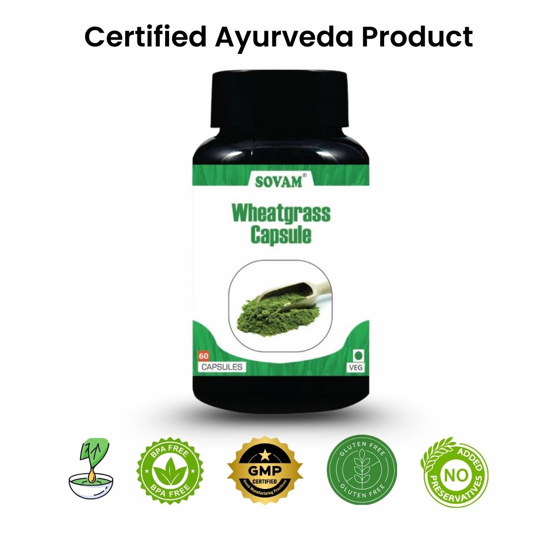 Sovam Wheatgrass Capsules 60 Caps – Green Nutrition & Daily Wellness Support