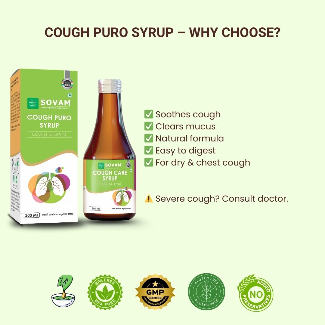 Sovam Cough Puro Syrup 200ml – Respiratory & Daily Wellness Support
