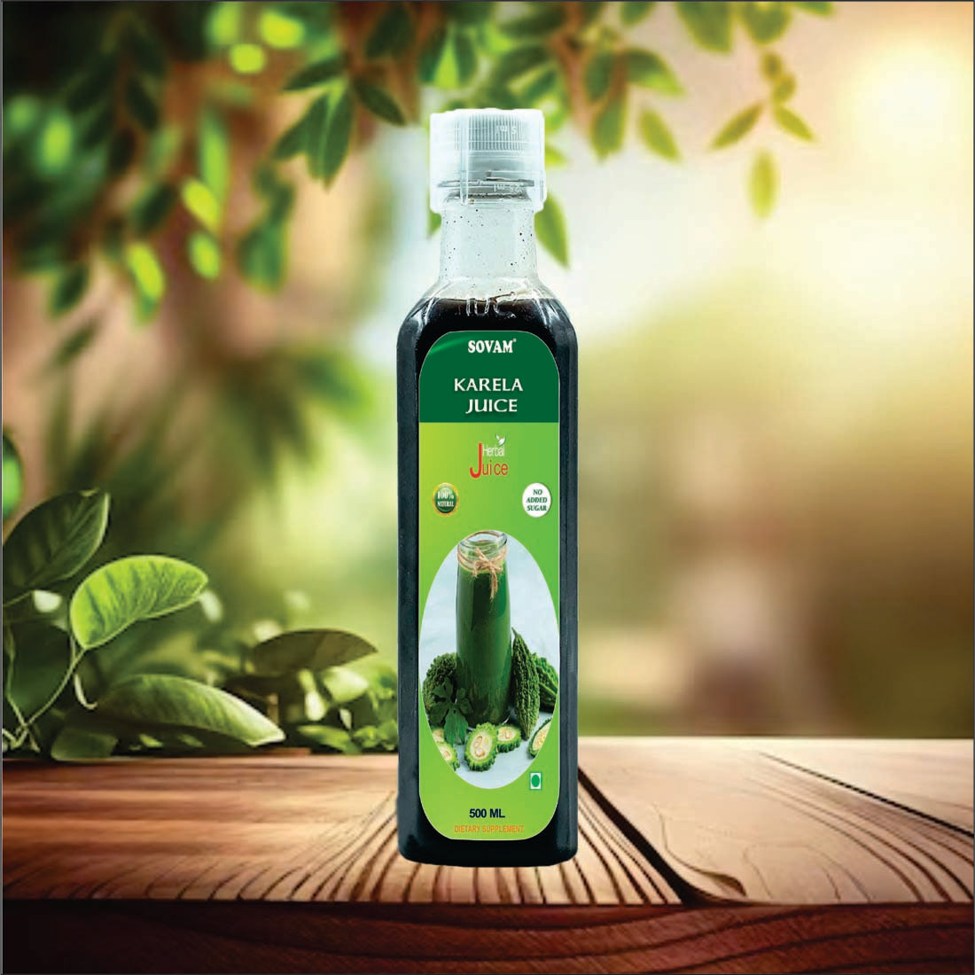 Natural Karela Juice 1000ml - SOVAM AYURVEDA