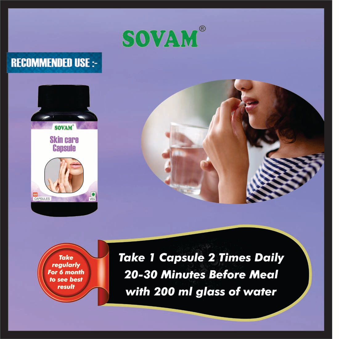 Stone care capsule - 60 Capsule - SOVAM AYURVEDA
