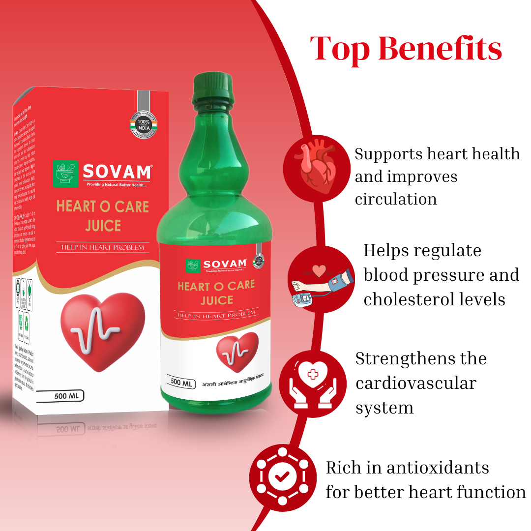 Heart O Care Juice 500ml Ayurvedic Tonic | Sovam Ayurveda