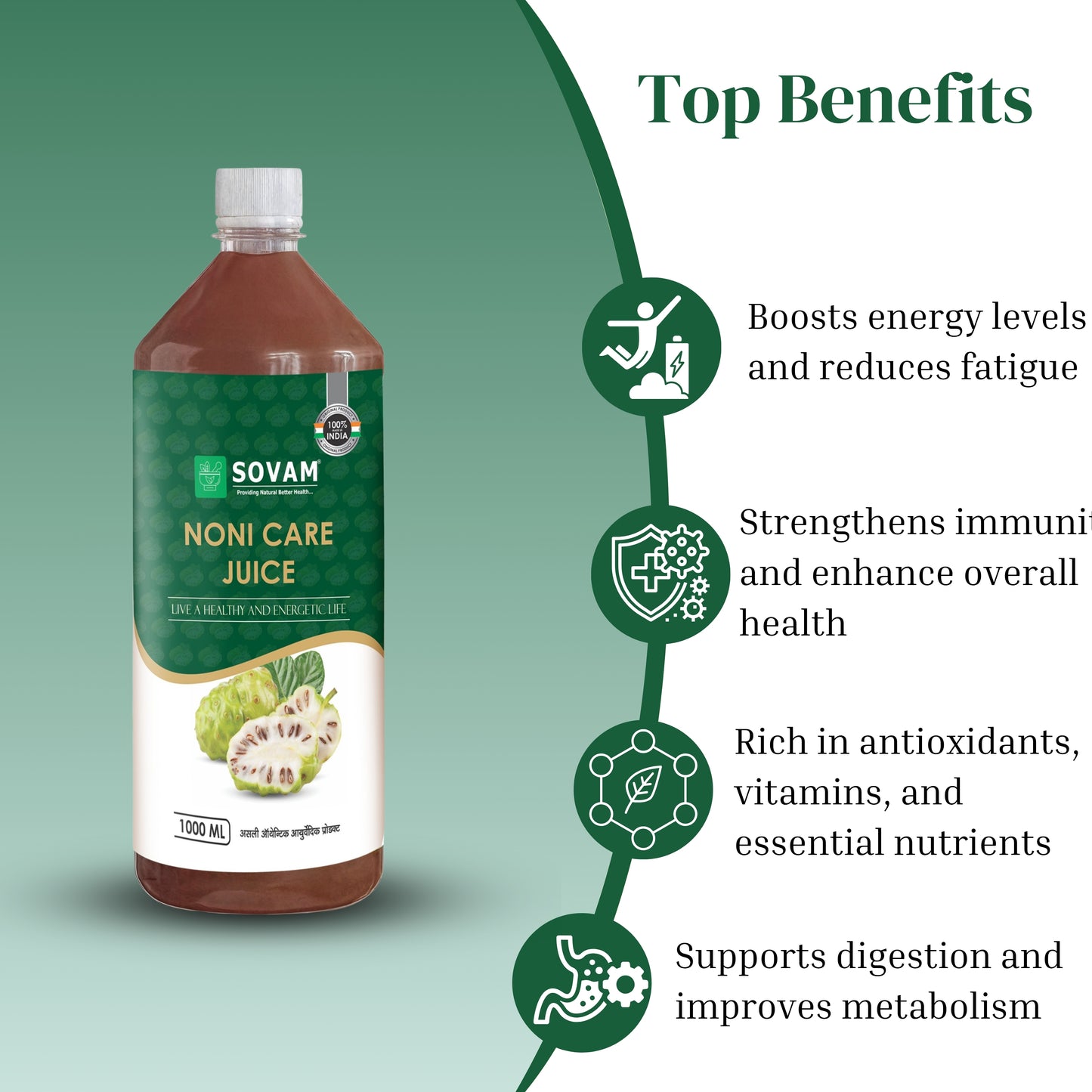 Noni Care Juice by Sovam - Natural Health Tonic