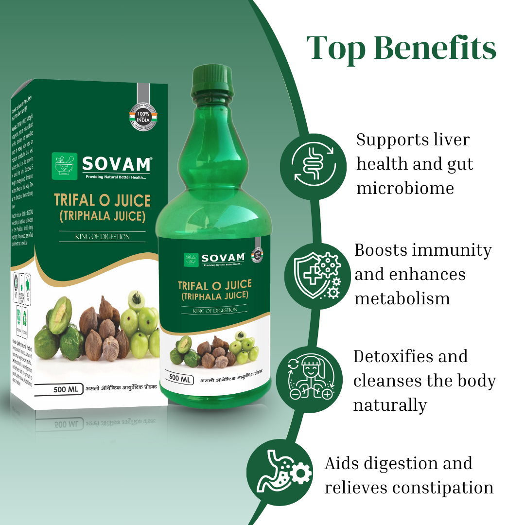 Trifal O Juice 500ml Ayurvedic Tonic by | Sovam Ayurveda