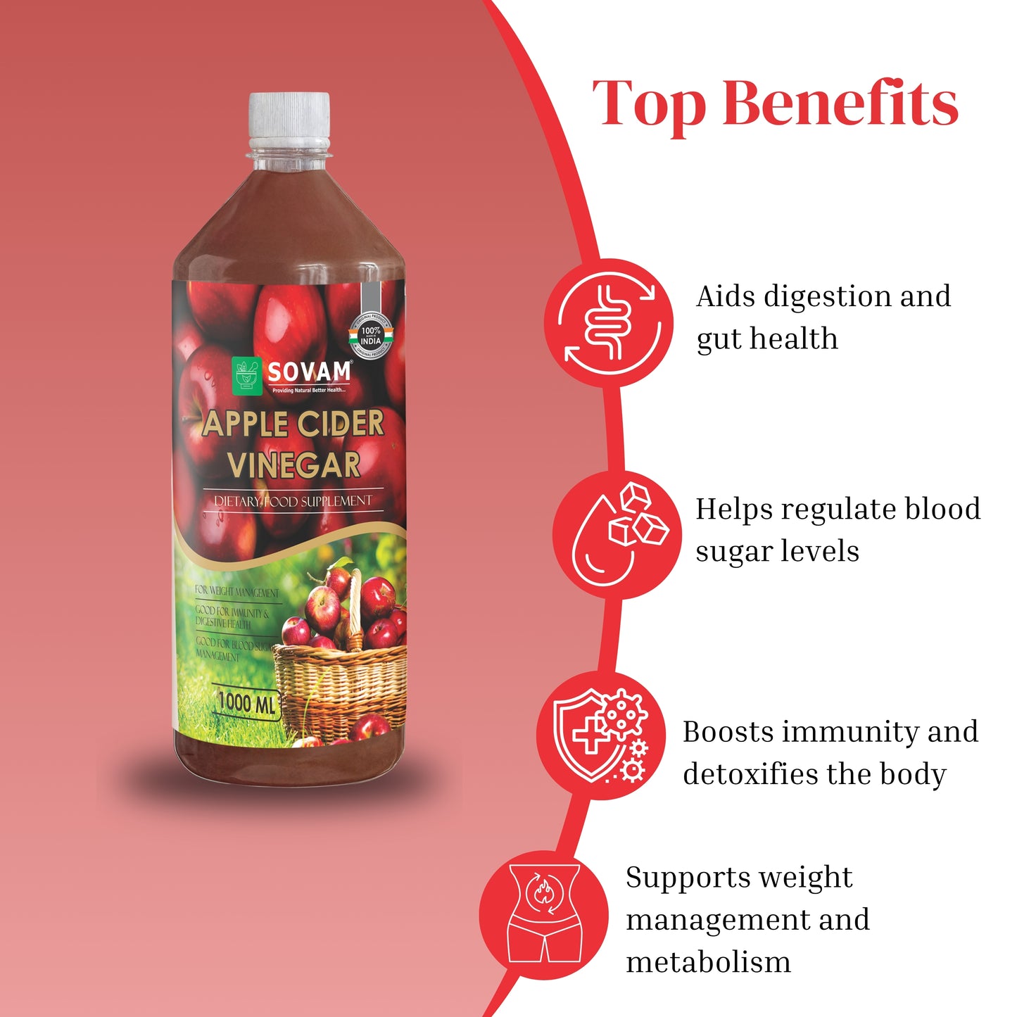 Sovam Apple Cider Vinegar - Sovam Ayurveda