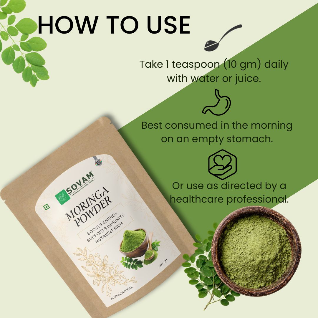 Sovam Moringa Powder (Moringa oleifera) 200g