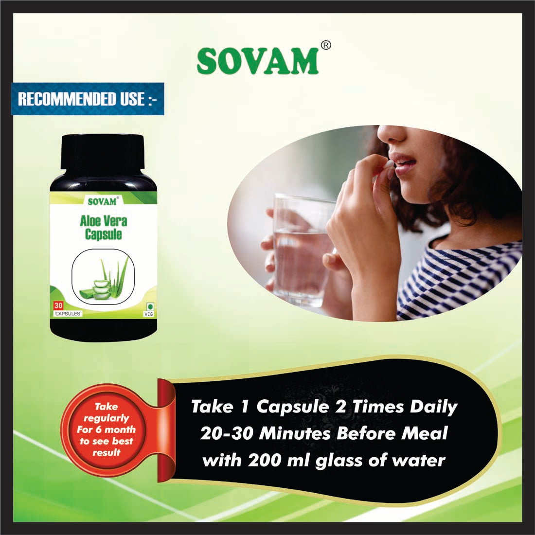Sovam Aloe Vera 30 Capsule
