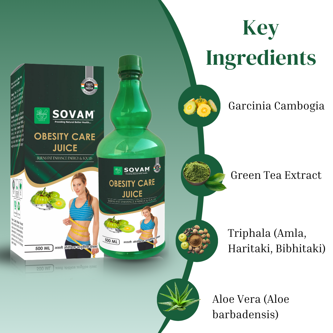 Obesity Care Juice ayurvedic tonic 500 ml | Sovam Ayurveda