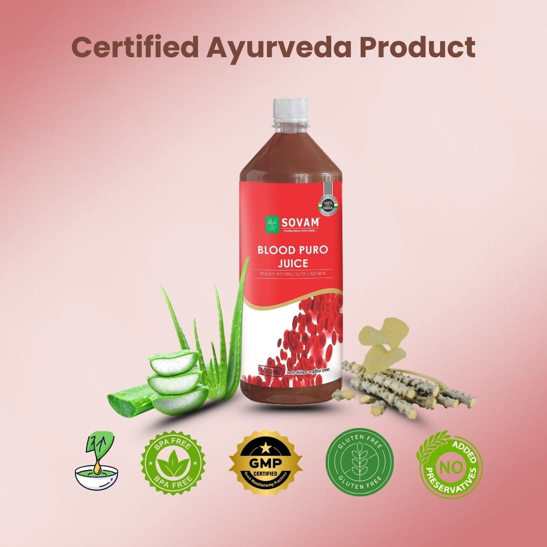 Sovam Blood Puro Juice 1000ml – Herbal Skin & Wellness Support