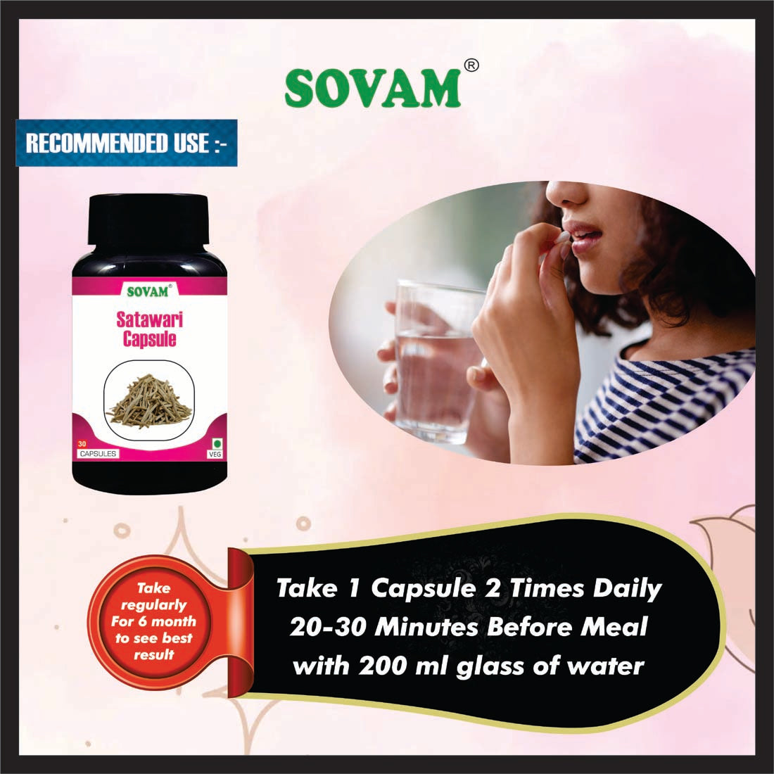 Sovam Shatavari 30 Capsule