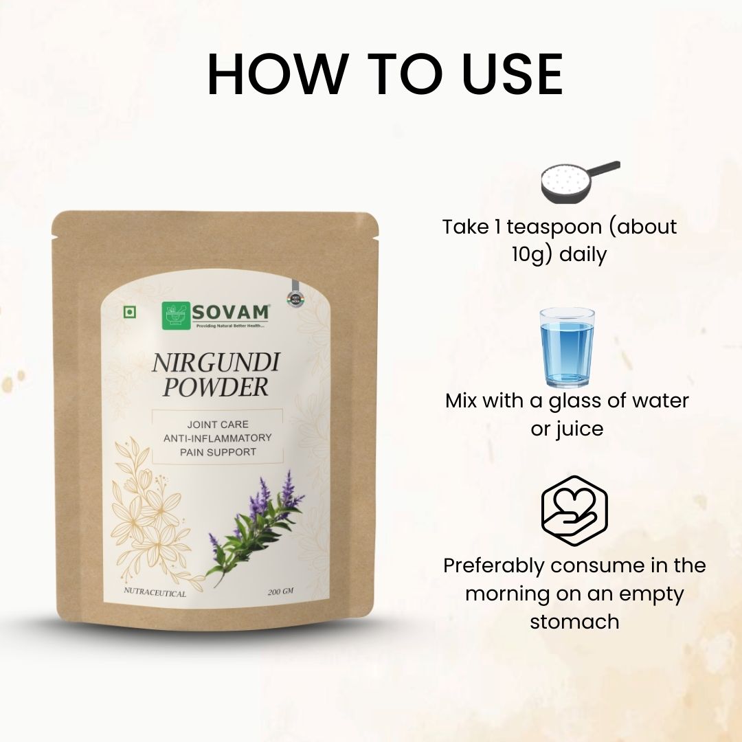 Sovam Nirgundi Powder (Vitex negundo) 200g