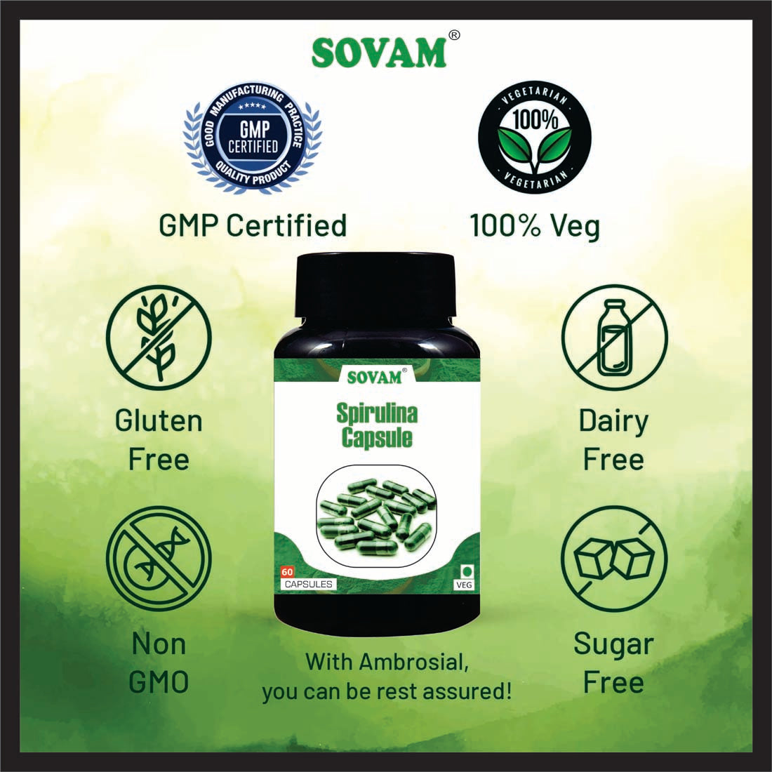 Sovam Spirulina 60 Capsule