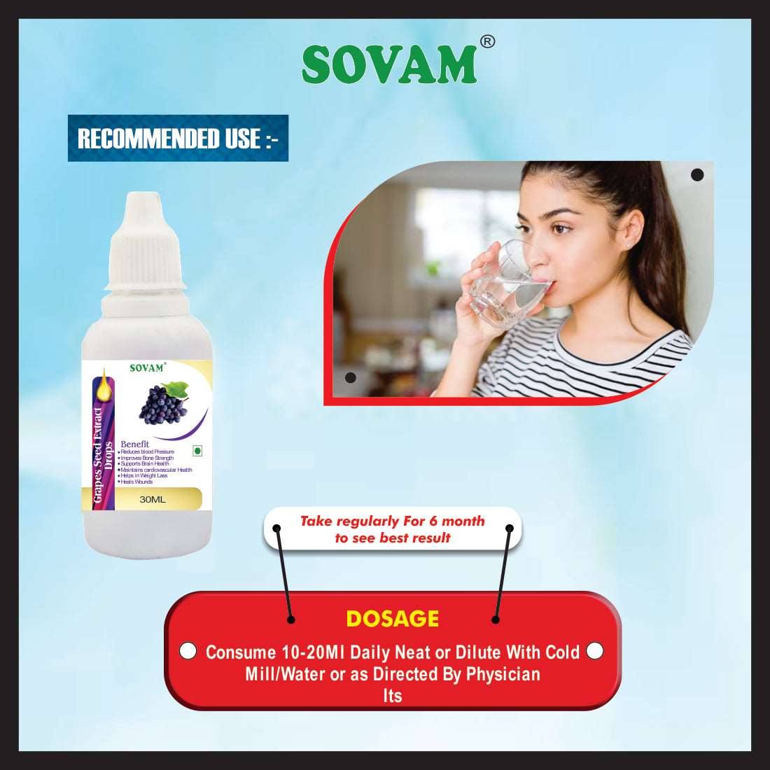 Grapes Seed Extract Drop – 30ML