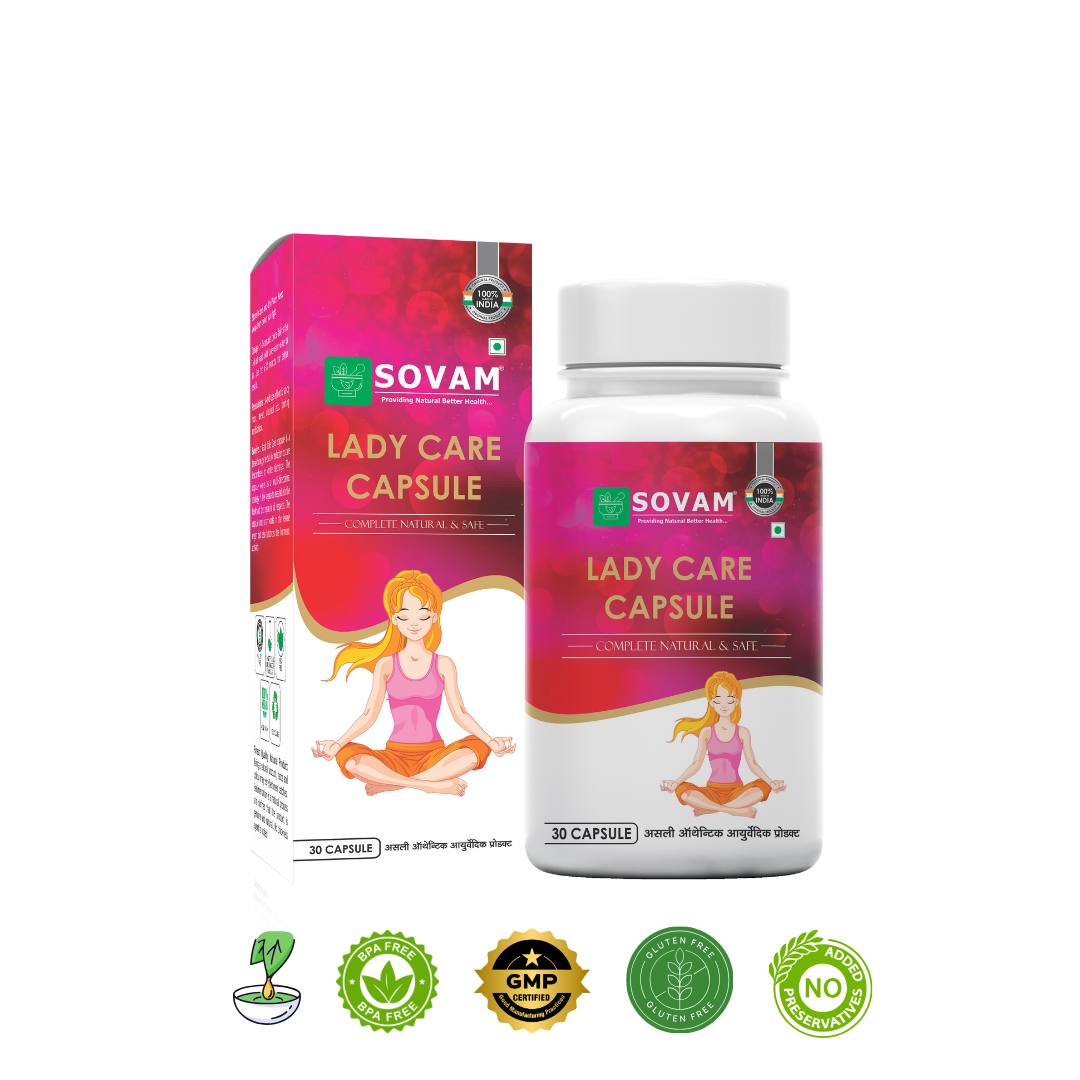 Lady Care Capsules - Ayurvedic Women's Health & Hormonal Balance Supplement | Sovam