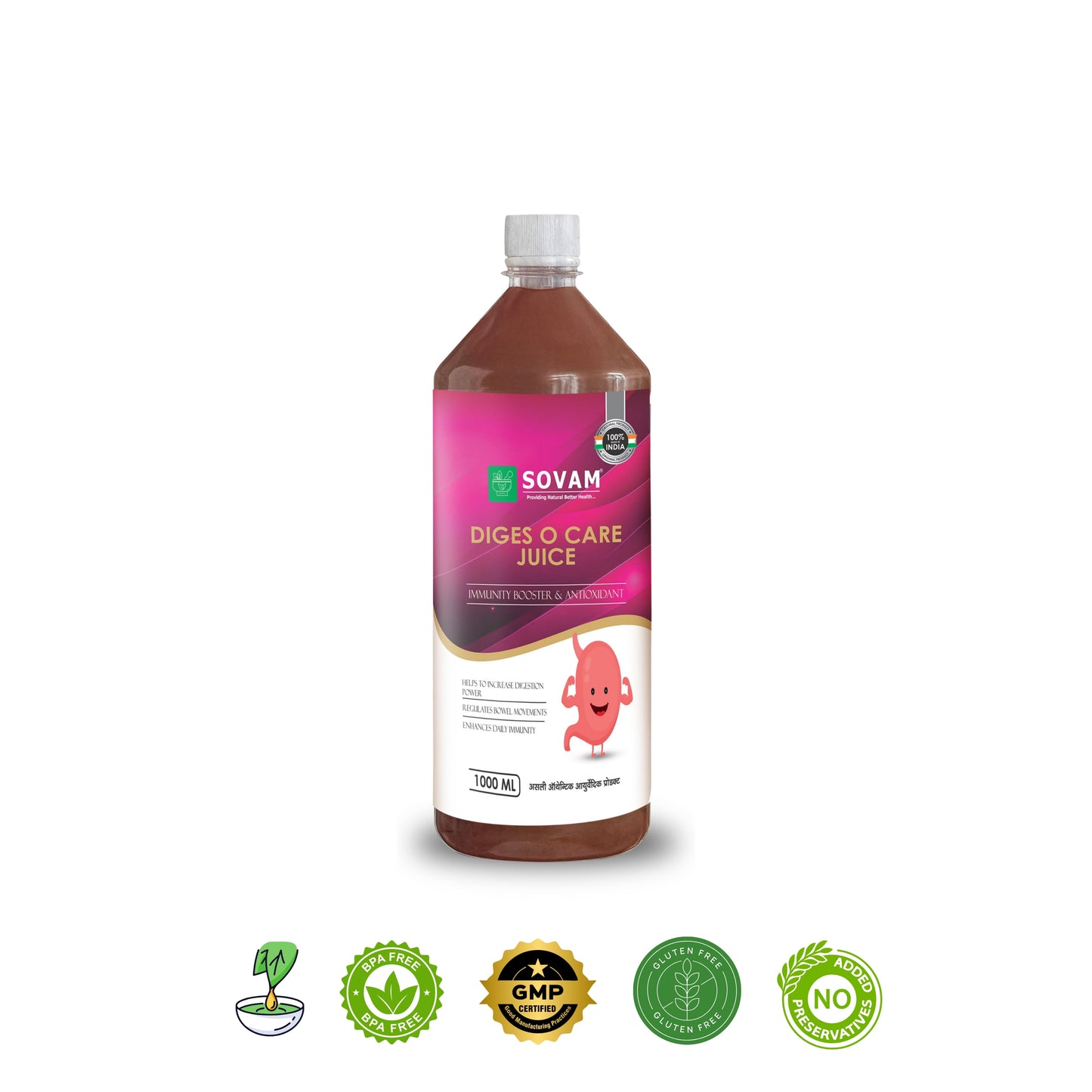Sovam Diges O Care Juice – 1000 ml | Ayurvedic Digestive Tonic