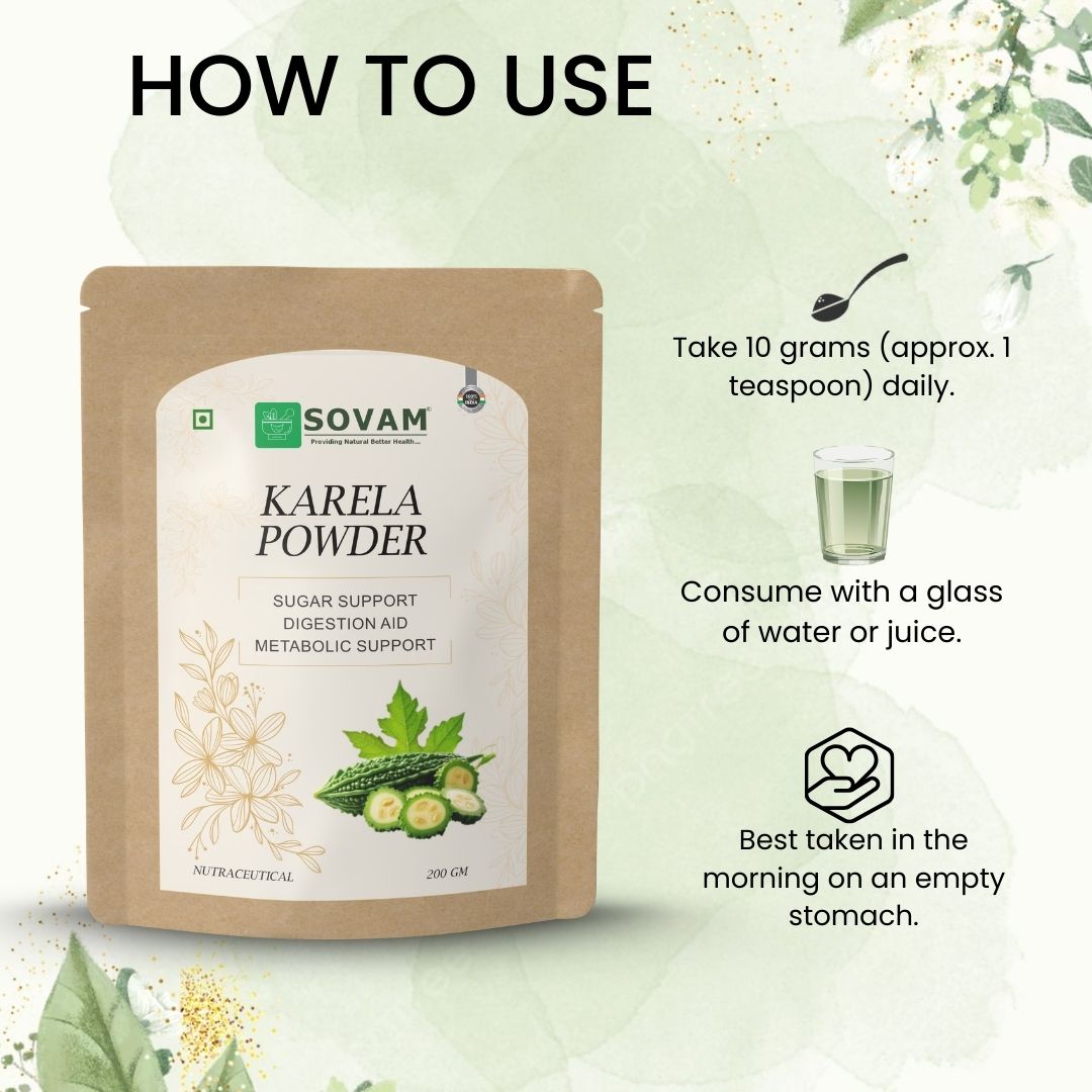 Sovam Karela Powder (Momordica charantia) 200g
