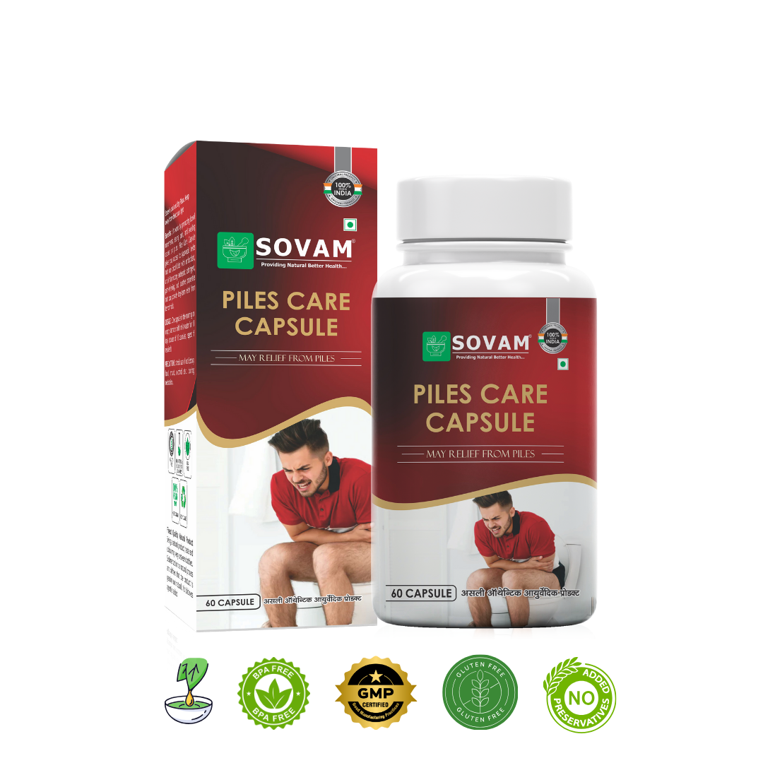 Piles Care Capsules Ayurvedic Medicine 60 Capsules | Sovam Ayurveda