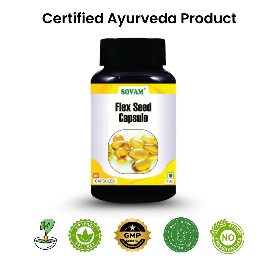 Sovam Flax Seed Capsules 60 Caps – Plant Omega & Daily Wellness Support