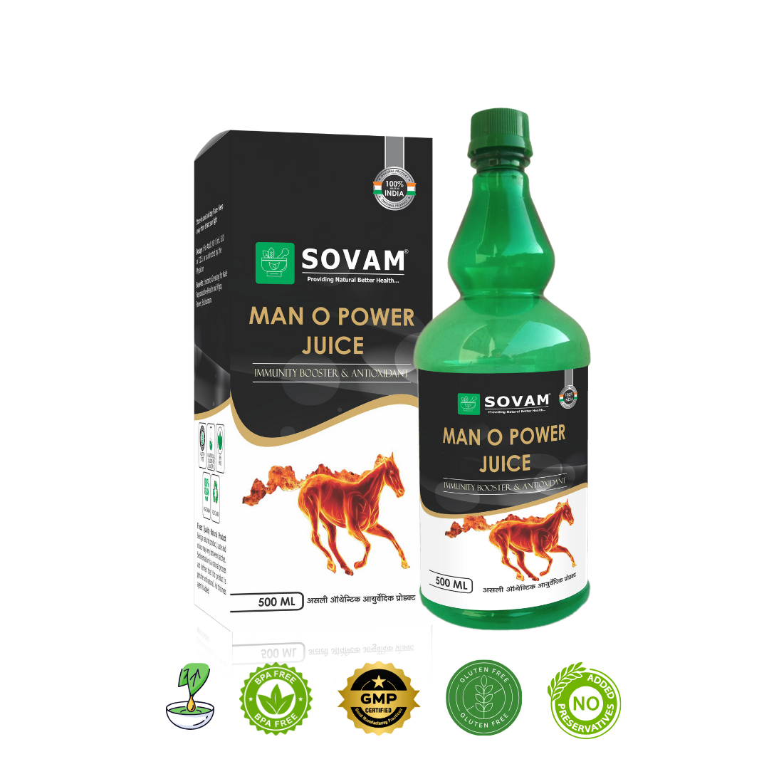 Man-O-Power Juice 500ml - tonic for energy Sovam Ayurveda.