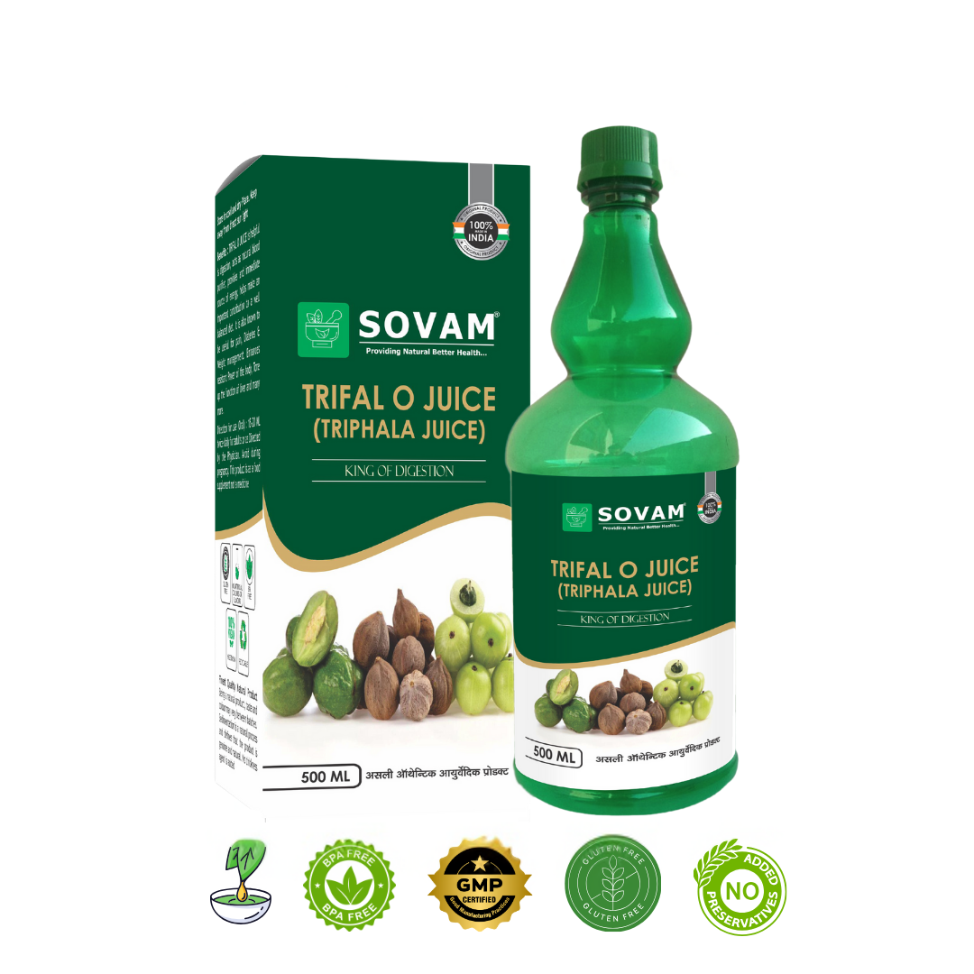 Trifal O Juice 500ml Ayurvedic Tonic by | Sovam Ayurveda
