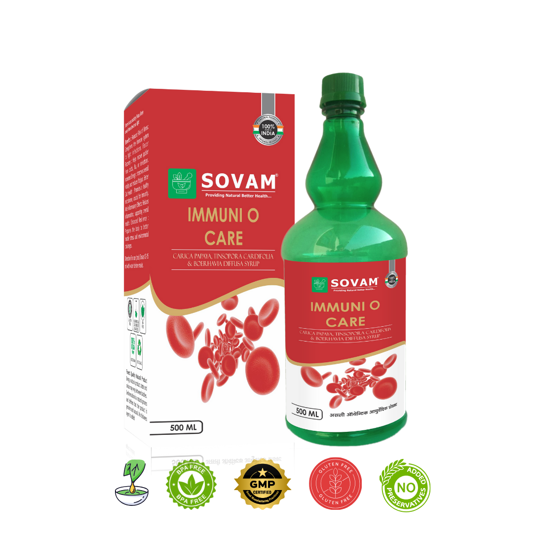 Immuni O Care Juice 500ml Ayurvedic Tonic | Sovam Ayurveda