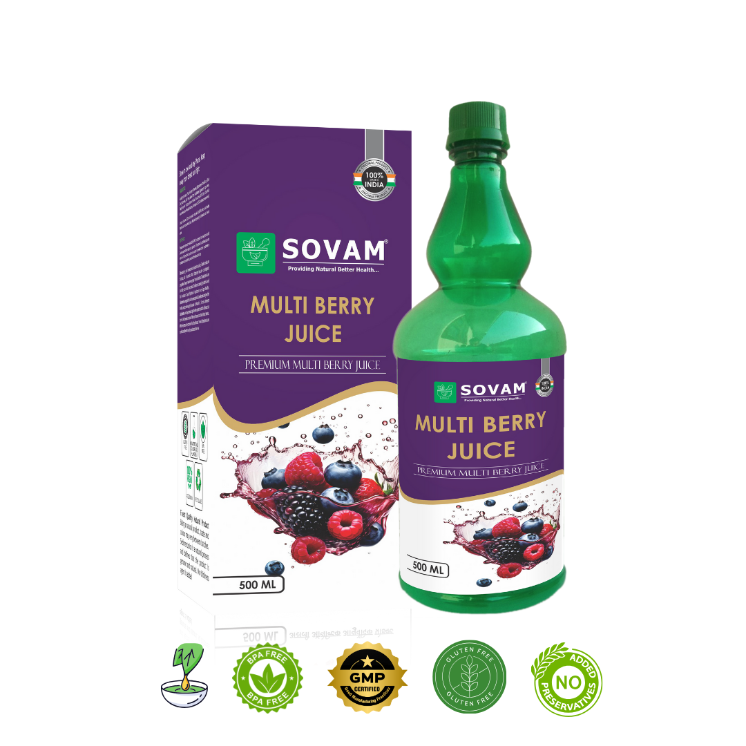 Multi Berry Juice 500ml Ayurvedic Boost tonic | Sovam Ayurveda