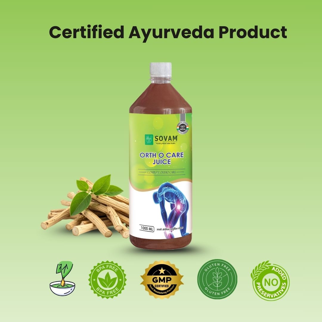 Sovam Orth O Care Herbal Juice 1000ml – Ayurvedic Joint Wellness Support Drink | Shallaki & Nirgundi Based