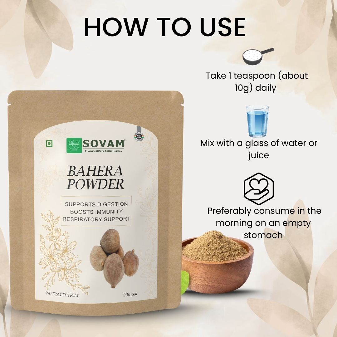 Sovam Bahera Powder (Terminalia bellirica) 200g
