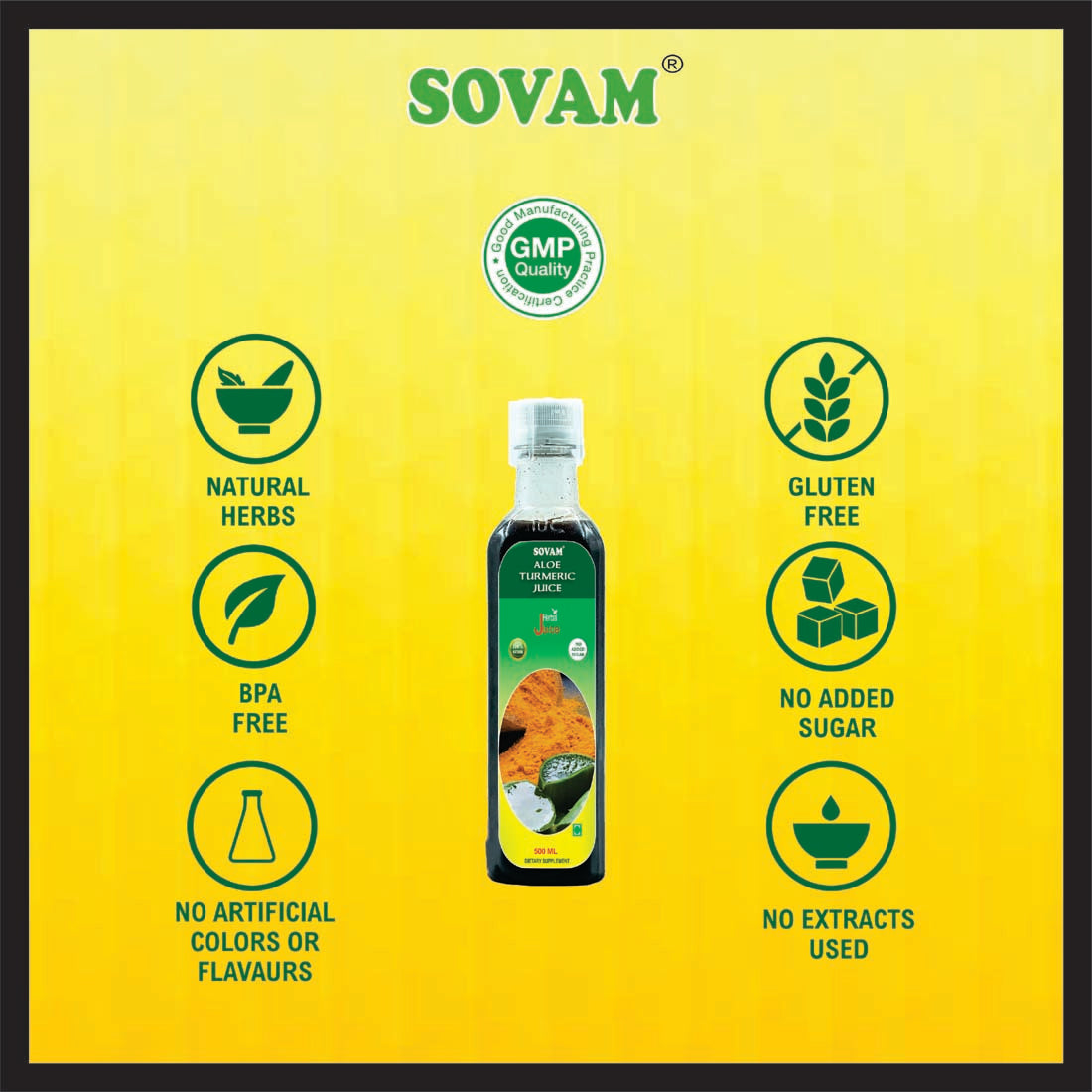 Sovam Aloe Turmeric Juice 500ml
