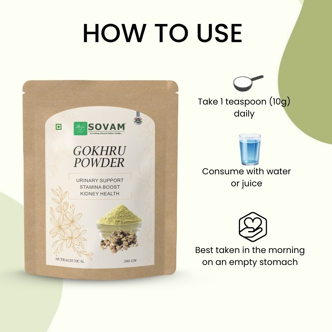Sovam Gokhru Powder (Tribulus terrestris) 200g