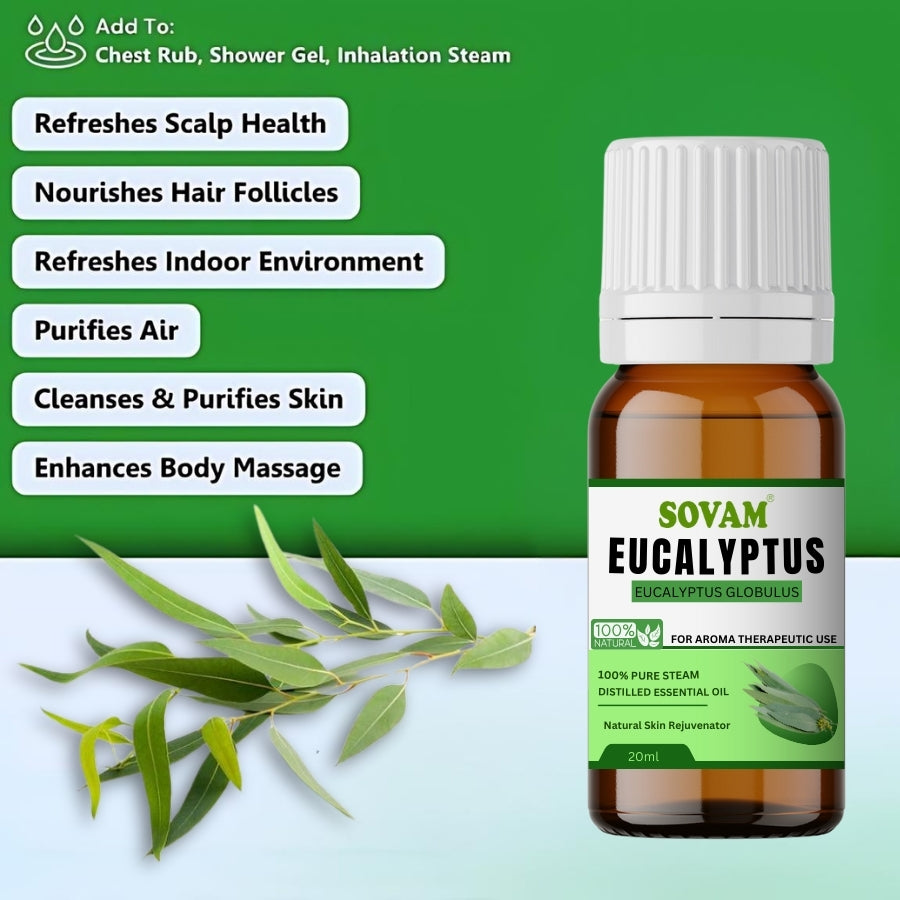 Sovam Eucalyptus Essential Oil -20ml
