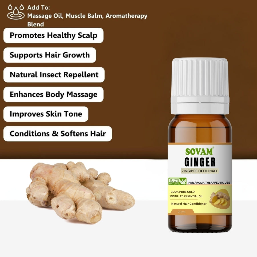 Sovam Ginger Essential Oil -20ml