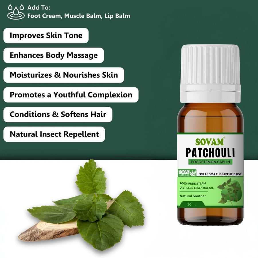 Sovam Patchouli Essential Oil -20ml