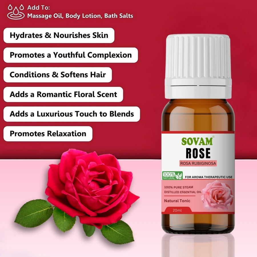 Sovam Rose Essential Oil -20ml