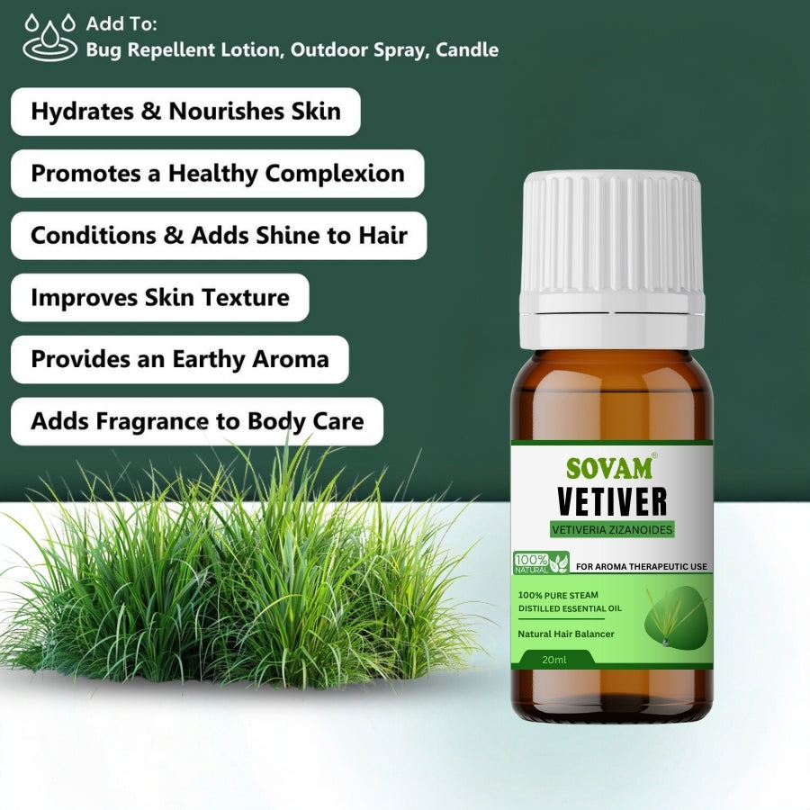 Sovam Vetiver Essential Oil -20ml
