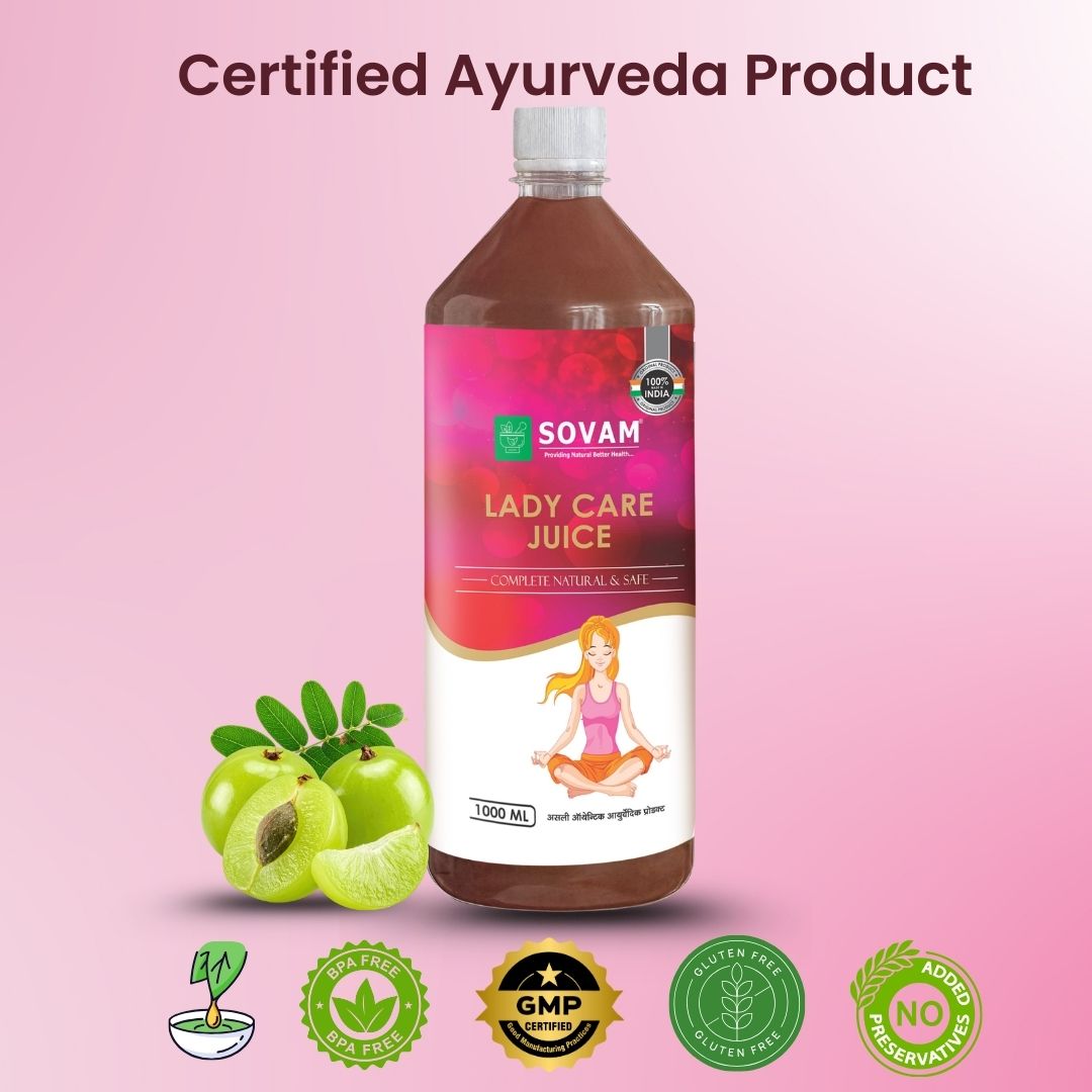 Sovam Lady Care Herbal Juice 1000ml | Plant-Based Botanical Beverage | SOVAM AYURVEDA