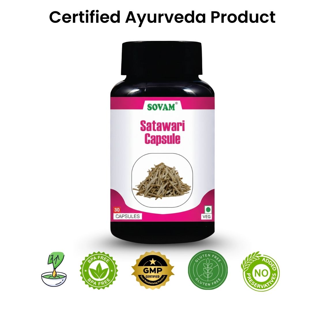 Sovam Shatavari Capsules 30 Caps – Women’s Wellness & Daily Balance Support