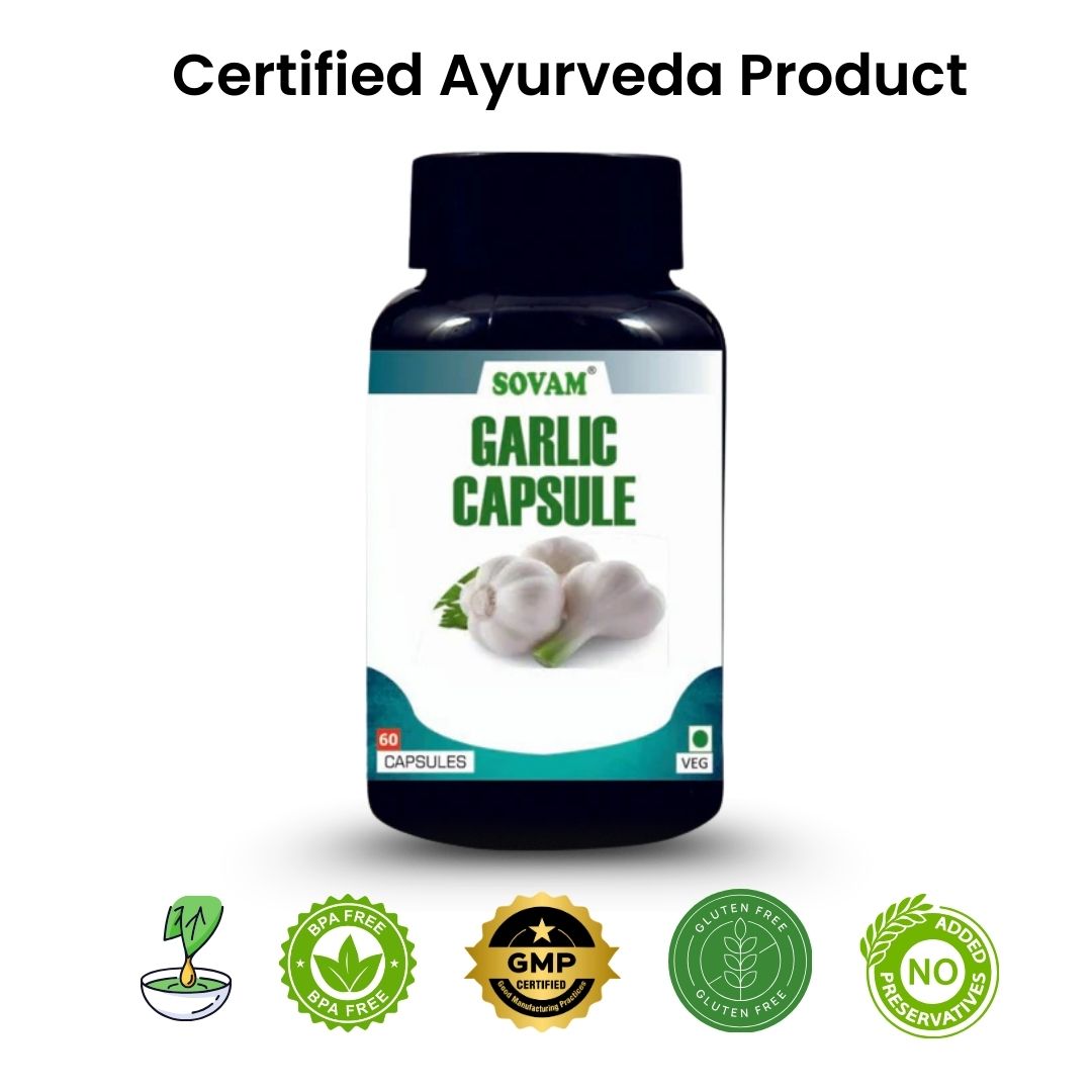 Sovam Garlic Oil Capsules 60 Caps – Heart & Daily Wellness Support