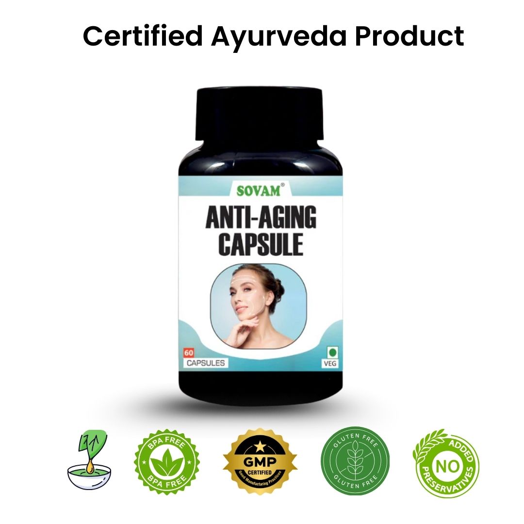 Sovam Anti Aging Herbal Capsules 60 Caps – Skin & Daily Wellness Support