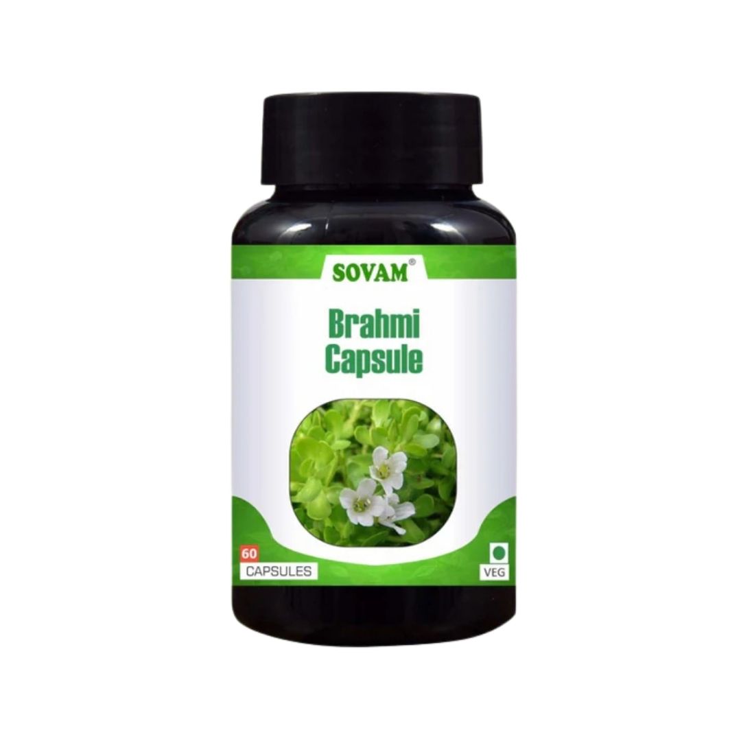 Sovam Brahmi Capsules 60 Caps – Focus & Mental Wellness Support