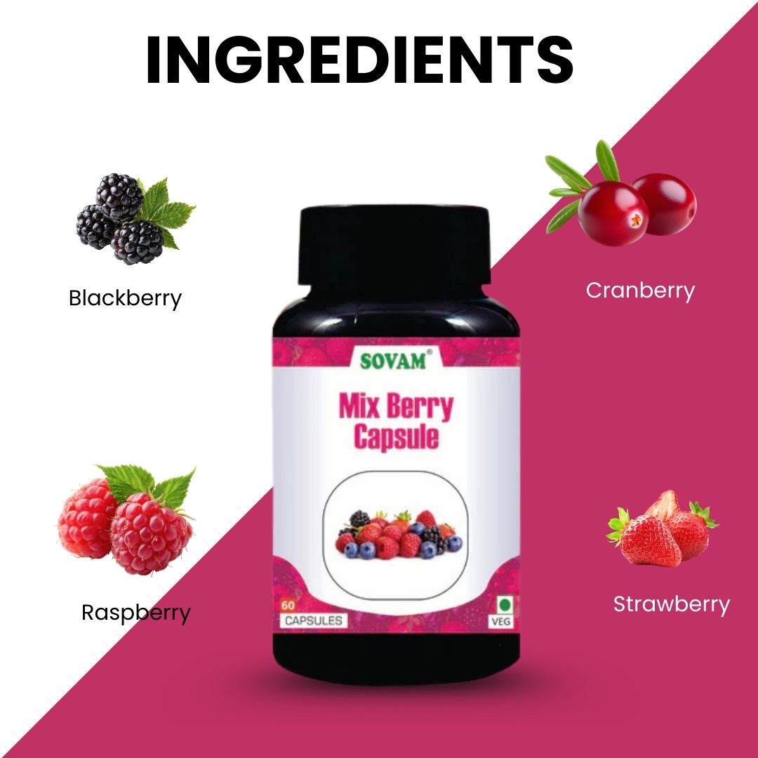 Sovam Mix Berry Capsules 30 Caps – Antioxidant & Daily Vitality Support