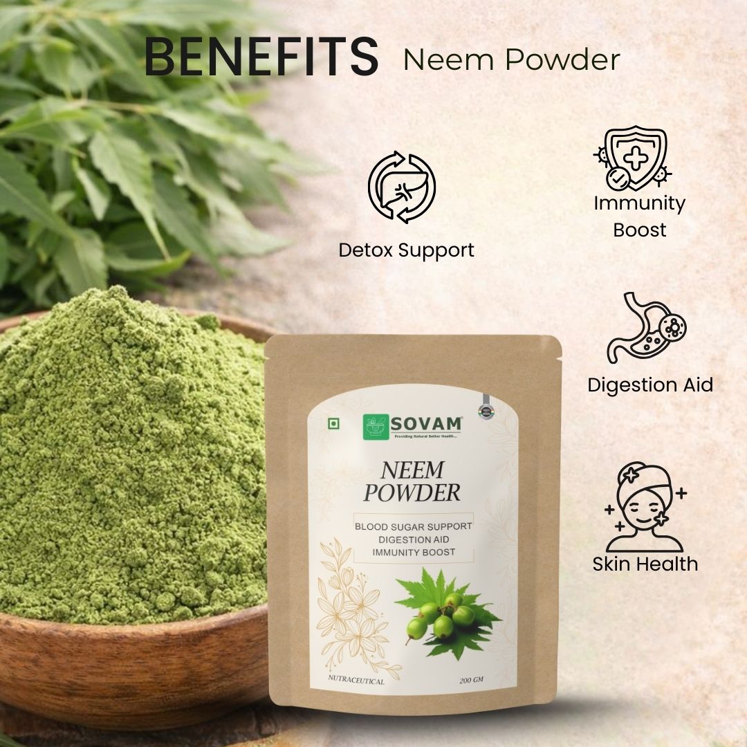 Sovam Neem Powder (Azadirachta indica) 200g