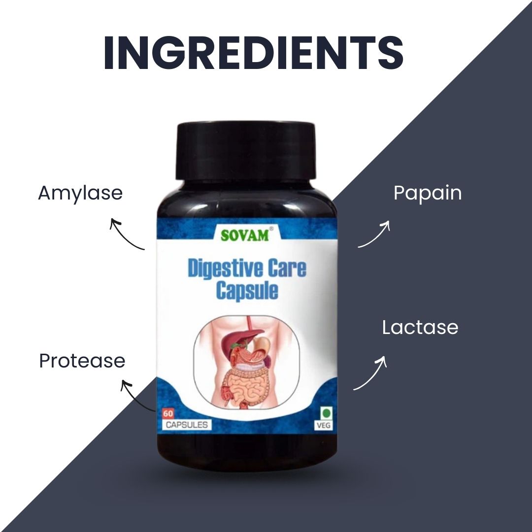 Sovam Digestive Care Capsules 60 Caps – Digestive & Gut Wellness Support