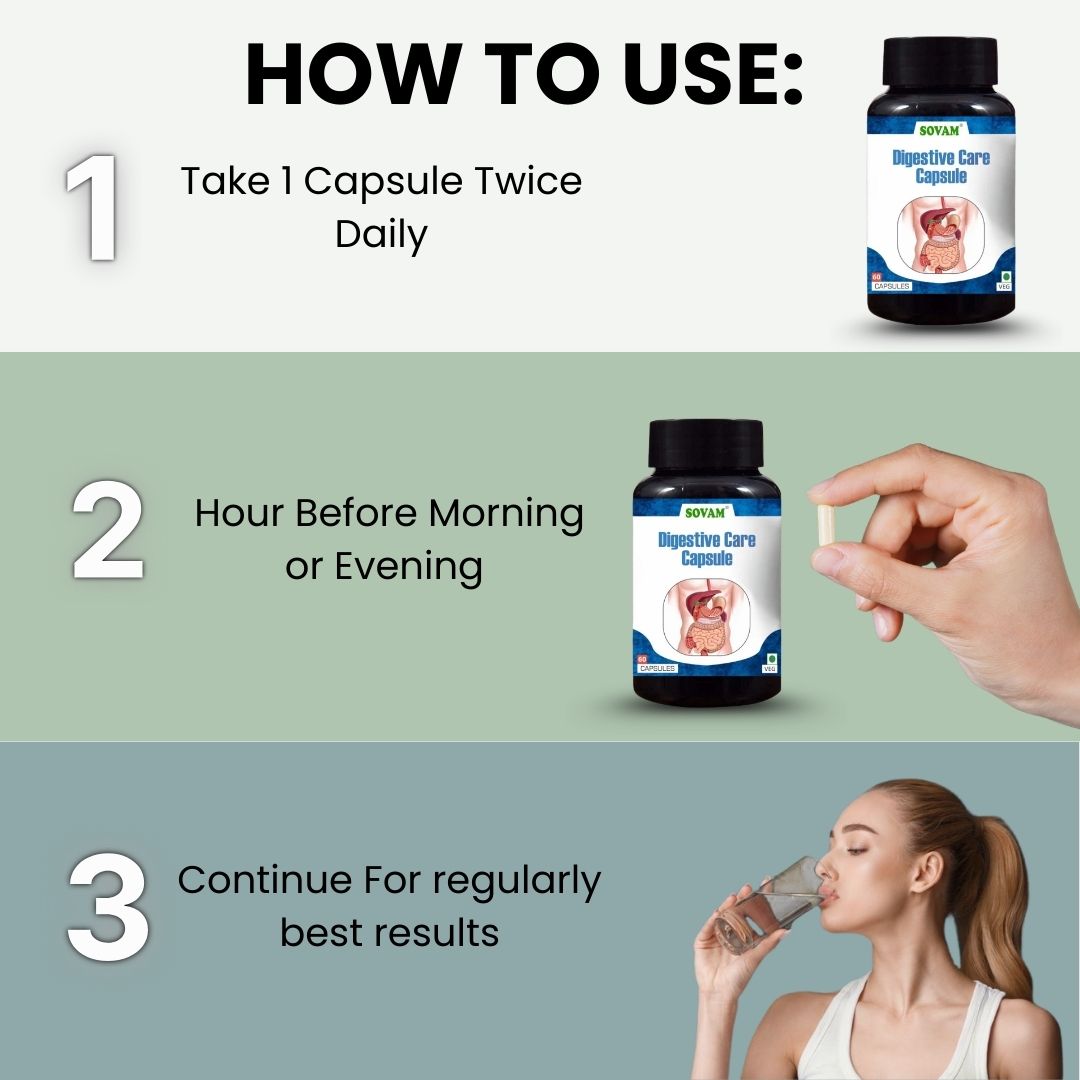 Sovam Digestive Care Capsules 60 Caps – Digestive & Gut Wellness Support