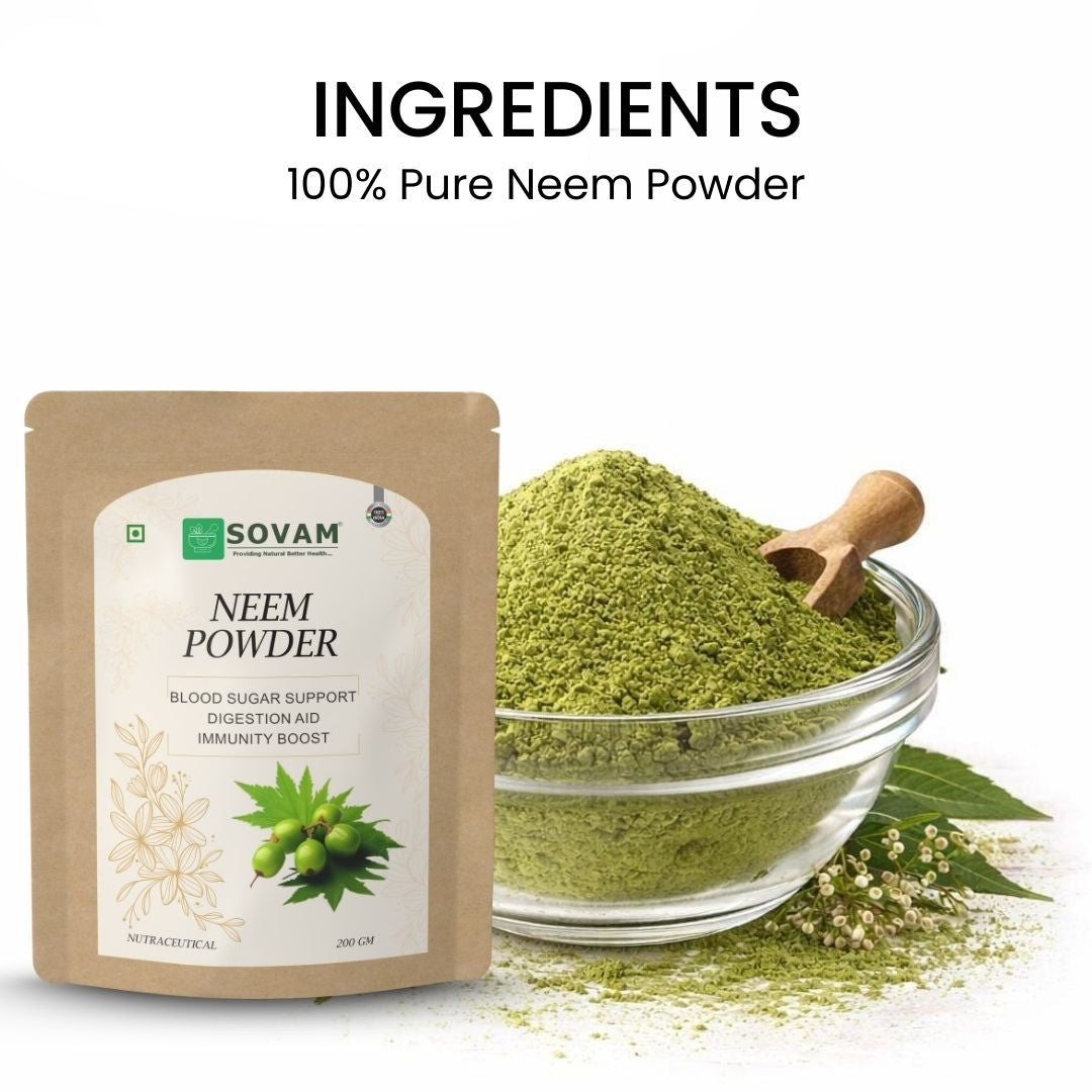 Sovam Neem Powder (Azadirachta indica) 200g