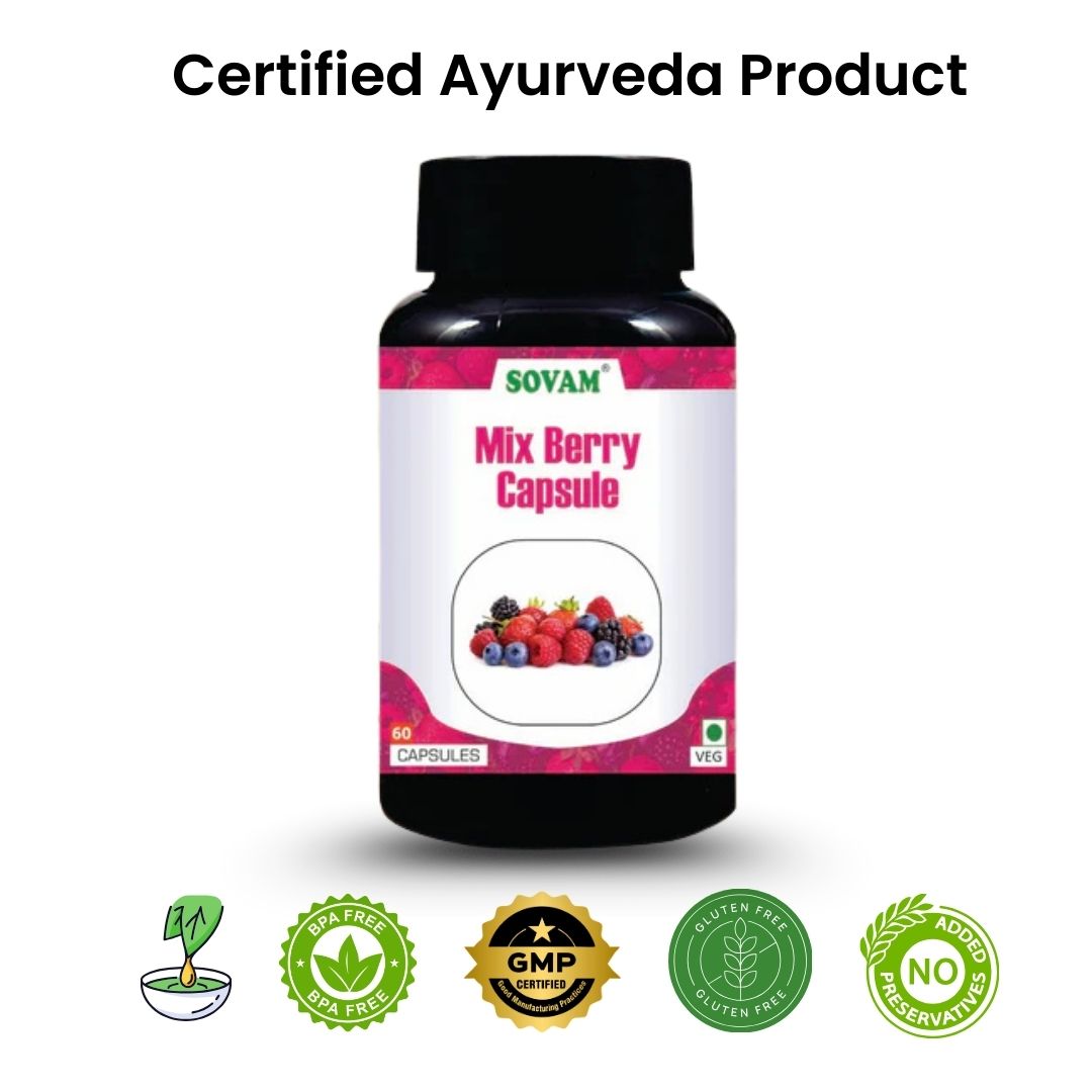Sovam Mix Berry Capsules 30 Caps – Antioxidant & Daily Vitality Support