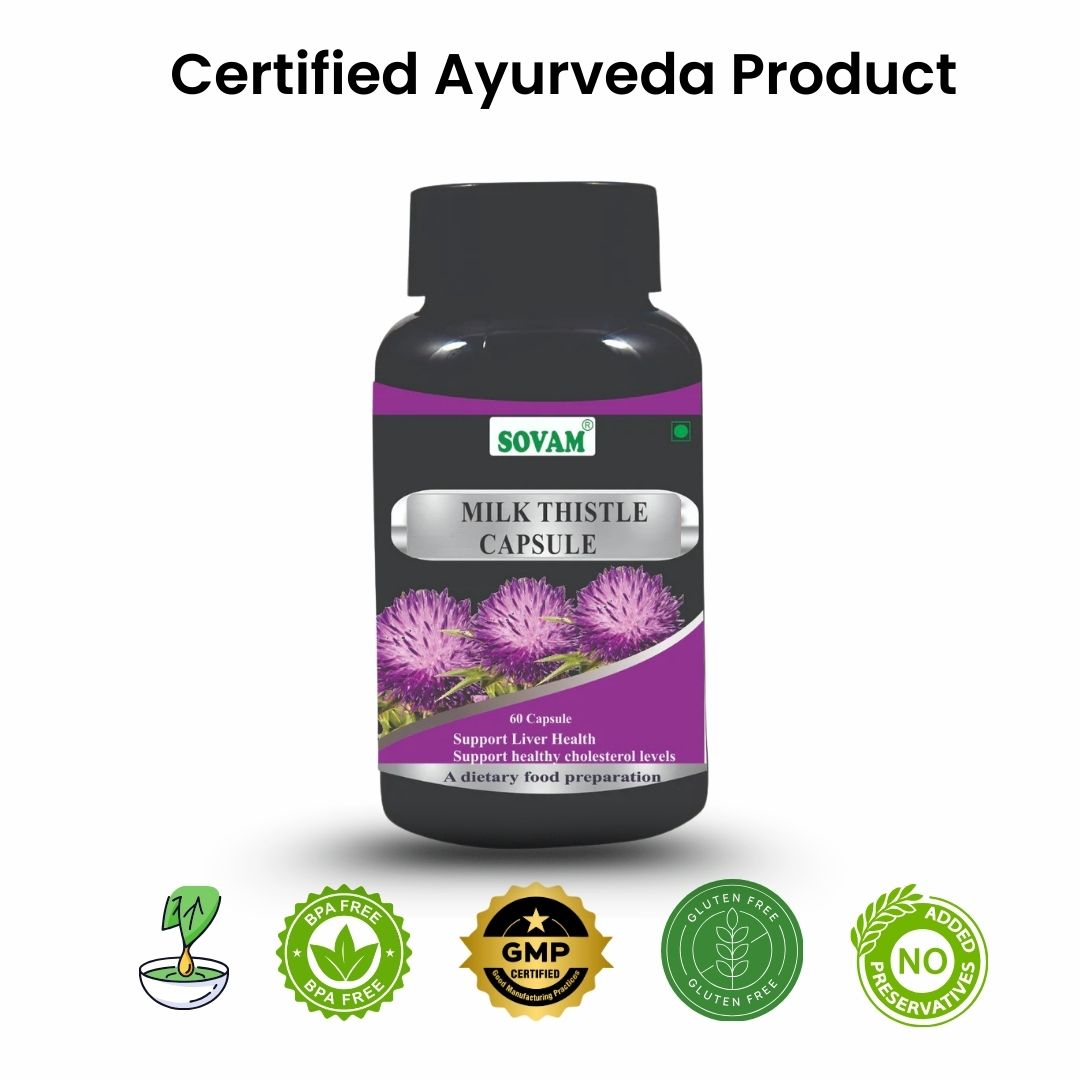 Sovam Milk Thistle Capsules 60 Caps – Liver & Skin Wellness Support